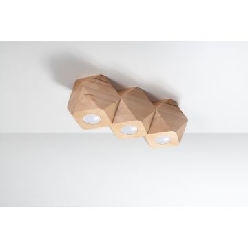 Sollux WOODY 3 SL.1010 Süllyesztett mennyezeti lámpa 3x40W/GU10 IP20