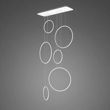 Altavola Design Ledowe okręgi LA076/P_90_in_4k_white_dimm Függőlámpa 6x130W/LED 4000K 7800lm IP44