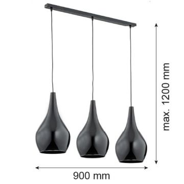 Argon SANTANA 1409 Függőlámpa 3x15W/E27 IP20
