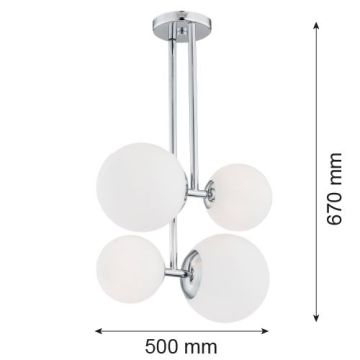 Argon ASPEN 1646 Függőlámpa 4x15W/E27 IP20