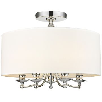 Cosmolight ABU DHABI C05428CH-WH Plafonlámpa 5x40W/E14