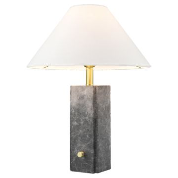 Cosmolight ORLEANS T01487BR-WH Asztali lámpa 1x40W/E27 ip20