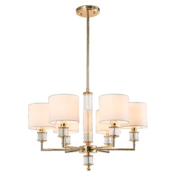 Cosmolight SUTTON P06385AU-WH Plafonlámpa 6x40W/E14 ip20