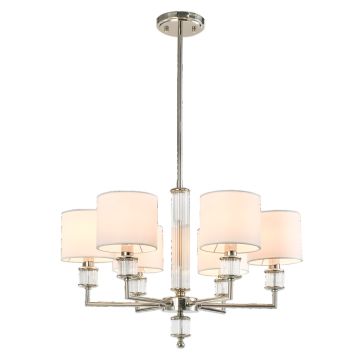 Cosmolight SUTTON P06446NI-WH Plafonlámpa 6x40W/E14 ip20
