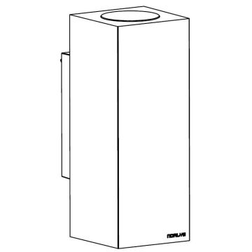 Norlys SANDVIK 1730BC Fali lámpa 2x2x4W/GU10 IP65