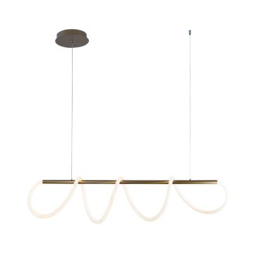 Zuma Line BALBO 20006PM-GD Függőlámpa 1x45W/LED 3000K|4000K|6000K 3500lm IP20