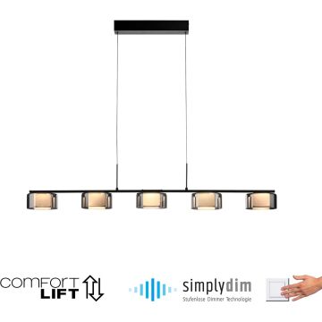 Paul Neuhaus RIKA 2116-18 Függőlámpa 5x42W/LED 3000k 5000lm ip20