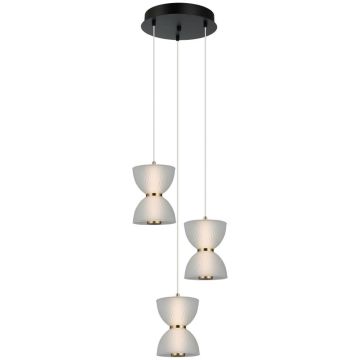 Italux Tica PND-83949-3-BK Függőlámpa 1x22W/LED 3000K 950lm IP20
