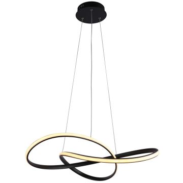 Italux Consa PND-19221C-BK Függőlámpa 1x40W/LED 3000K/4000K/6000K 3400lm IP20