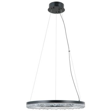 Italux Barlo PND-34526-M-BK Függőlámpa 1x22W/LED 3000K/4000K/6000K 2100lm IP20