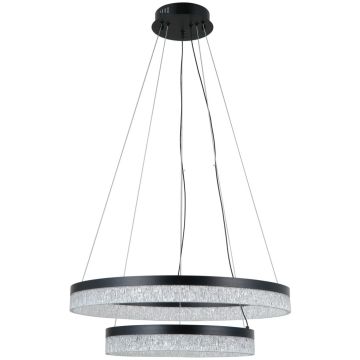 Italux Pantal PND-34533-2L-BK Függőlámpa 2x36W/LED 3000K/4000K/6000K 2300lm IP20
