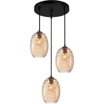 Italux Novala PND-3031-3A-BRO-AMB Függőlámpa 3x40W/E27 IP20
