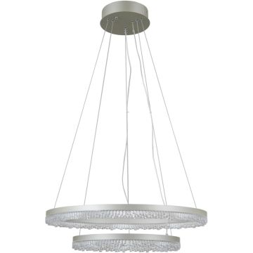 Italux Barlo PND-34526-2L-SILV Függőlámpa 2x36W/LED 3000K/4000K/6000K IP20