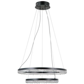 Italux Barlo PND-34526-2L-BK Függőlámpa 2x36W/LED 3000K/4000K/6000K 3100lm IP20
