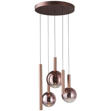 Italux Camino PND-24038-5A-COPP Függőlámpa 5x30W/LED 3000K 2136lm IP20