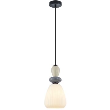 Italux Domali PND-36816-1D-BK-WH Függőlámpa 1x40W/E27 IP20
