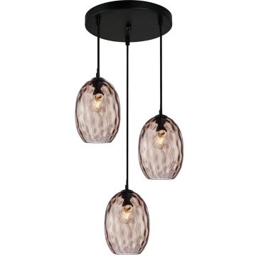 Italux Novala PND-3031-3A-BK-CF Függőlámpa 3x40W/E27 IP20