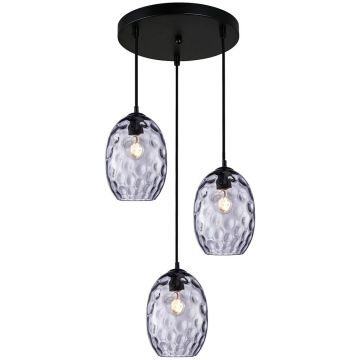 Italux Novala PND-3031-3A-BK-SG Függőlámpa 3x40W/E27 IP20