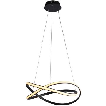 Italux Rumio PND-23917-BK Függőlámpa 1x40W/LED 3000K/4000K/6000K 3400lm IP20