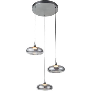 Italux Tenele PND-24028-3A-SILV Függőlámpa 3x21W/LED 3000K 1300lm IP20