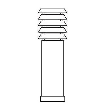 Norlys ALTA 293BC Állólámpa 1x9W/E27 IP65
