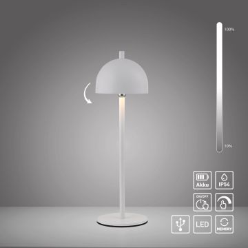 Paul Neuhaus BELLIS 19244-16 Asztali lámpa 1x2,5W/LED 3000k 210lm ip54