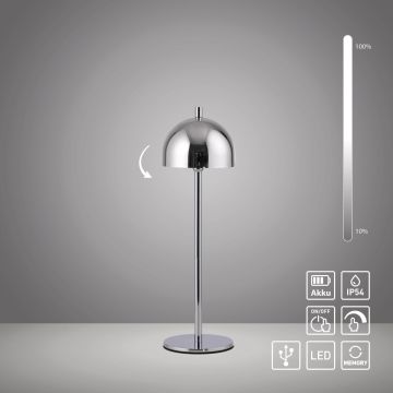 Paul Neuhaus BELLIS 19244-17 Asztali lámpa 1x2,5W/LED 3000k 210lm ip54