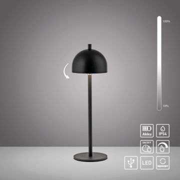Paul Neuhaus BELLIS 19244-18 Asztali lámpa 1x2,5W/LED 3000k 189lm ip54