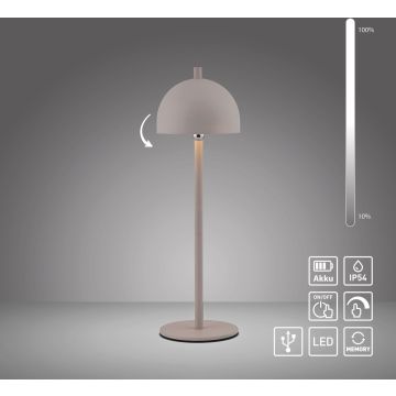 Paul Neuhaus BELLIS 19244-39 Asztali lámpa 1x2,5W/LED 3000k 210lm ip54