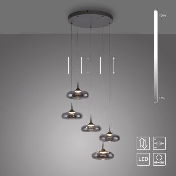 Paul Neuhaus POSH 15694-15 Függőlámpa 5x6,3W/LED 3000k 1450lm ip20