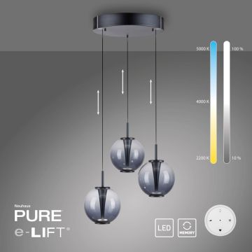 Paul Neuhaus PURE E-Infinity 2222-15 Függőlámpa 3x7W/LED 2200-5000k 520lm ip20