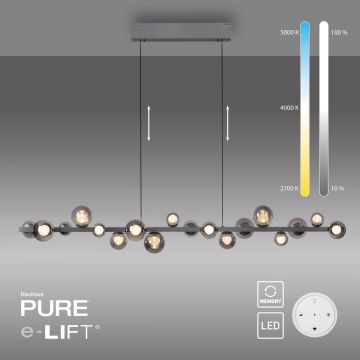 Paul Neuhaus PURE E-POPUP 2558-15 Függőlámpa 18x1,8W/LED 2200-5000k 1070lm ip20