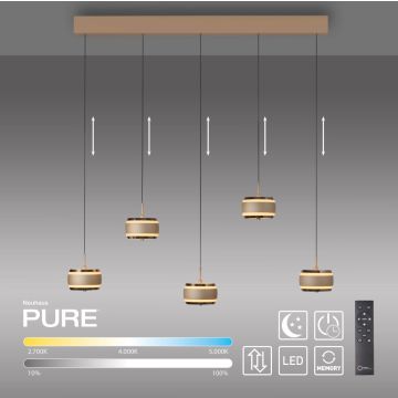 Paul Neuhaus PURE FALLING RINGS 2504-97 Függőlámpa 5x8W/LED 2200-5000k 1500lm ip20