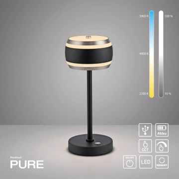 Paul Neuhaus PURE FALLING RINGS 4503-18 Asztali lámpa 1x8W/LED 2200-5000k 310lm ip20