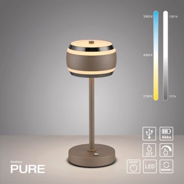 Paul Neuhaus PURE FALLING RINGS 4503-97 Asztali lámpa 1x8W/LED 2200-5000k 310lm ip20