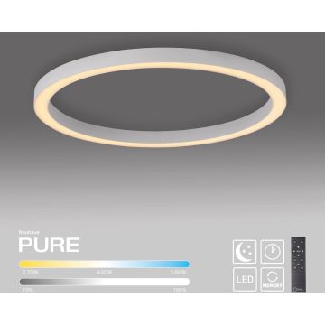 Paul Neuhaus PURE LINES ROUND 6306-16 Plafonlámpa 1x42W/LED 2200-5000k 4300lm ip20