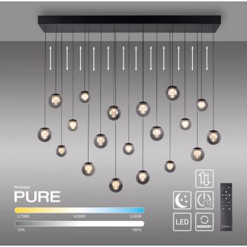 Paul Neuhaus PURE POPUP 2589-15 Függőlámpa 19x3W/LED 2200-5000k 2050lm ip20