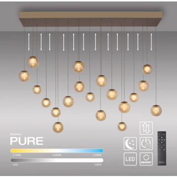 Paul Neuhaus PURE POPUP 2589-97 Függőlámpa 19x3W/LED 2200-5000k 4500lm ip20