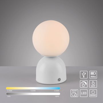 Paul Neuhaus RUDI 19218-16 Asztali lámpa 1x1,2W/LED 3000-6000k 90lm ip20