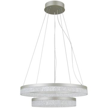 Italux Pantal PND-34533-2L-SILV Függőlámpa 2x36W/LED 3000K/4000K/6000K IP20