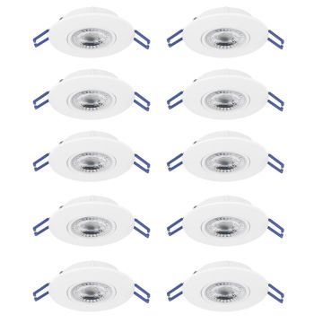 Eglo GEDREZ 300187 Beépíthető spotlámpa 10x4.9W/LED 2700K, 4000K, 6500K 5200lm ip20