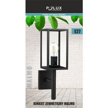 Polux MALMO 309181 Fali lámpa 1x15W/E27 IP44