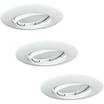Polux OLIN 306210 Beépíthető spotlámpa 1x3,5W/GU10 3000K 250LM IP20