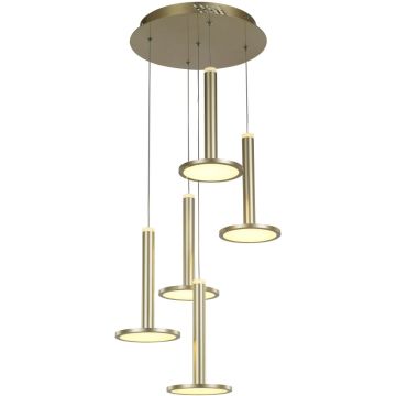 Italux Oliver MD17033012-5A GOLD Függőlámpa 5x60W/LED 3000K 3360lm IP20