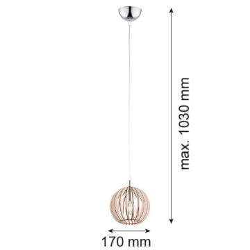 Argon PORTORYKO 3678 Függőlámpa 1x7W/E14 IP20