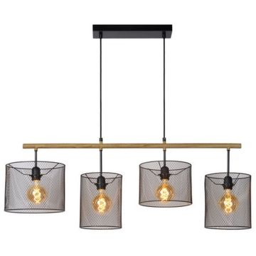 Lucide BASKETT 45459/04/30 Függőlámpa 4x60w/e27 ip20