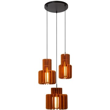 Lucide ROLLO 45491/13/55 Függőlámpa 3x40w/e27 ip20
