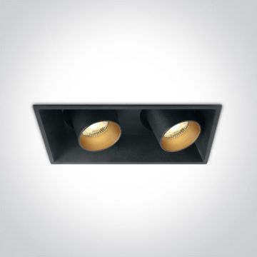 One Light The Recessed Cylinders 51211C/B/W Beépíthető spotlámpa 2x11W/LED 3000K 820lm IP20