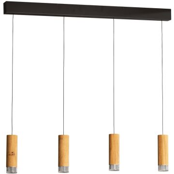 Fischer&Honsel SHINE-WOOD 61132 Függőlámpa 4x5,26w/led 2700k 2552lm ip20
