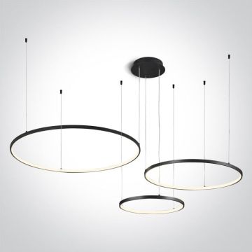 One Light Decorative 63150B/B/W Függőlámpa 1x65W/LED 3000K 4800lm IP20